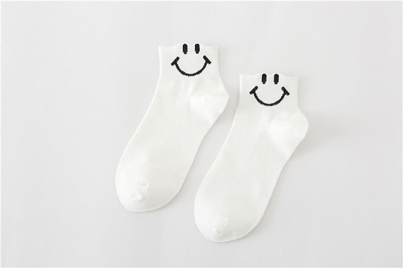 Smiley Cartoon Socks Female Socks Cute Female Student Spring Korean Institute Of Wind Ing Pure Cotton Socks Sports Street